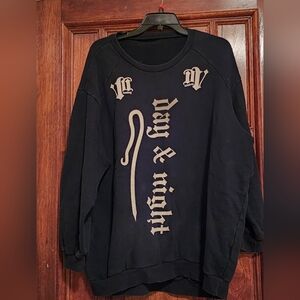 Studio Tom Boy " Day & Night"  Graphic Print  Sweatshirt Size XXL-Men's